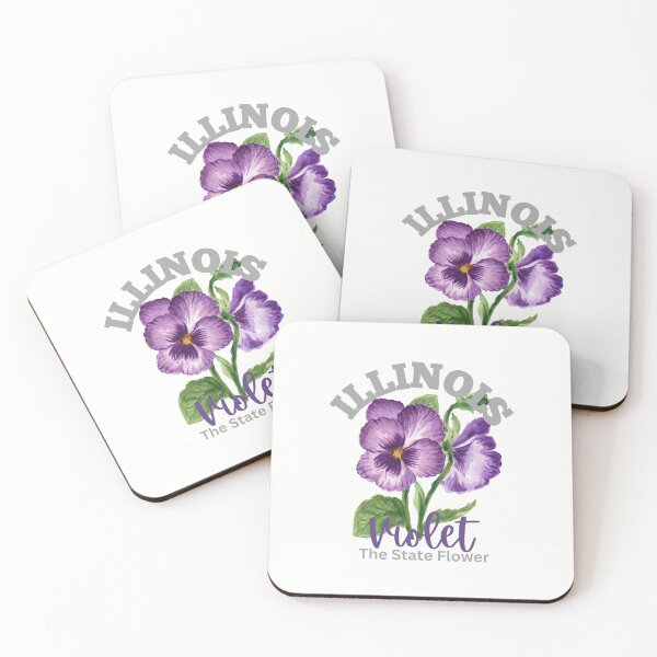 Artikelvorschau, Illinois State Flower Violet Klassisches T-Shirt Aufkleber entworfen und verkauft von ThinkNature!.