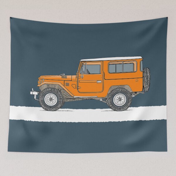 Item preview, Toyota Land Cruiser J40 Orange designed and sold by blackdogshop.