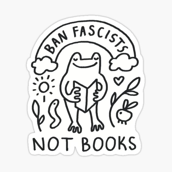 Item preview, Ban Fascists Not Books designed and sold by Creature Speak.