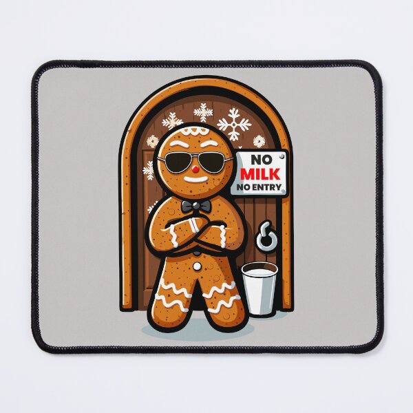 Item preview, Gingerbread Bouncer (No Milk, No Entry) designed and sold by ARkitekLO.