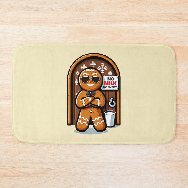 Item preview, Gingerbread Bouncer (No Milk, No Entry) designed and sold by ARkitekLO.
