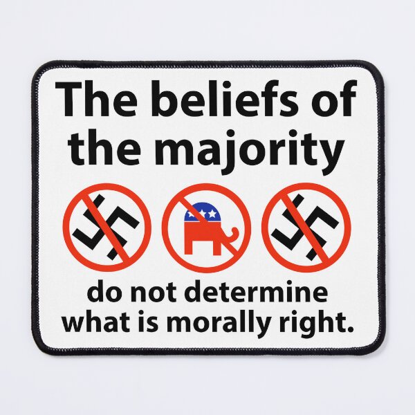 Item preview, Majority doesn’t equal morality designed and sold by Rachel the Artist .