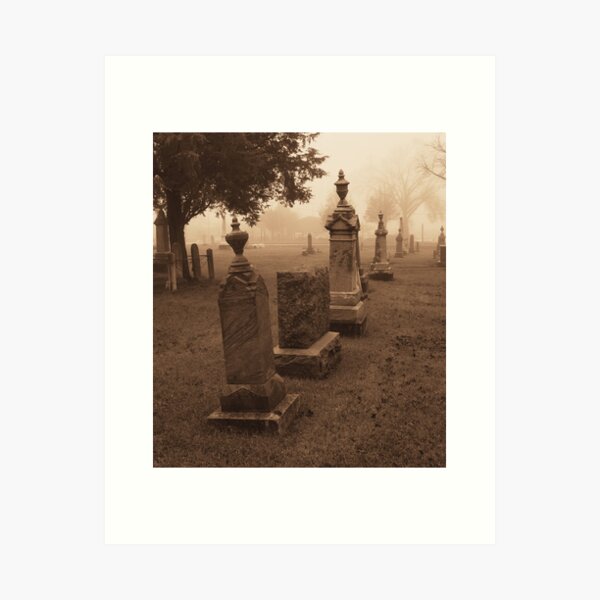 Item preview, Sepia-Tinted Rustic Gothic Graveyard designed and sold by CountyKent.