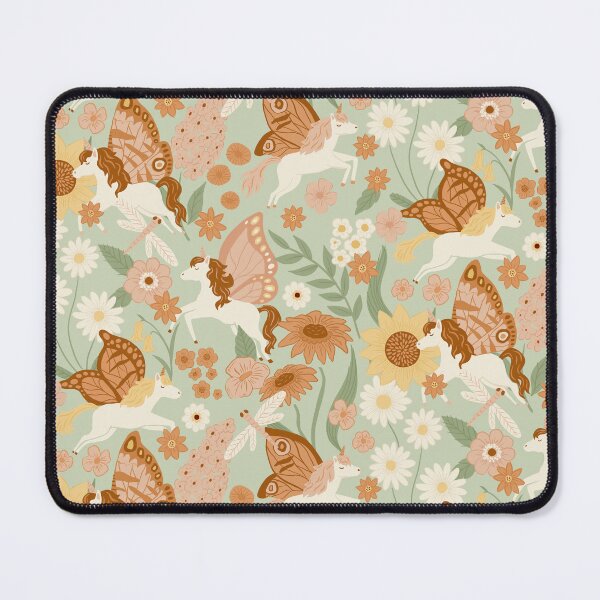 Item preview, Butterfly Unicorns Frolicking in the Garden designed and sold by latheandquill.