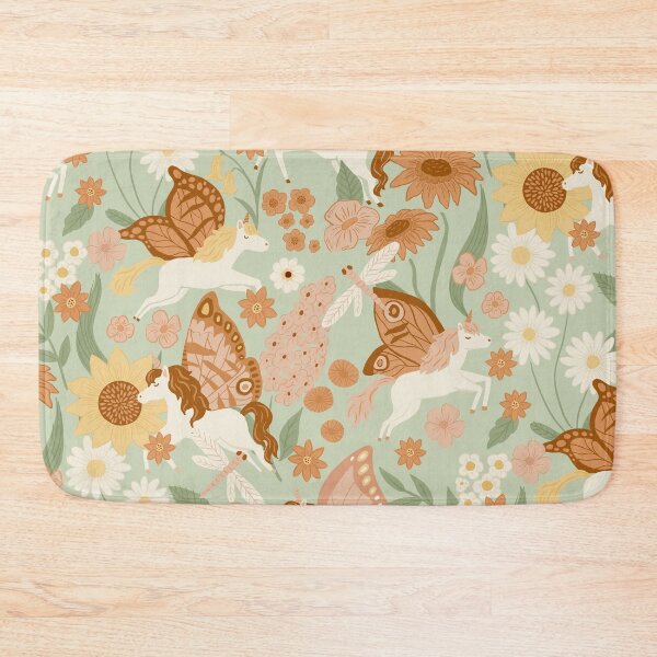 Item preview, Butterfly Unicorns Frolicking in the Garden designed and sold by latheandquill.