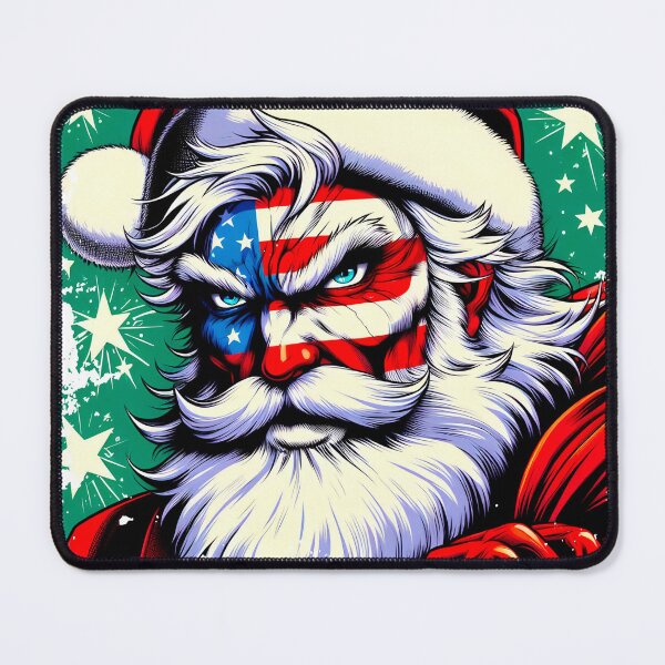 Item preview, Patriotic Santa Claus | Anime Santa Claus | Badass Santa designed and sold by OrganicLights.