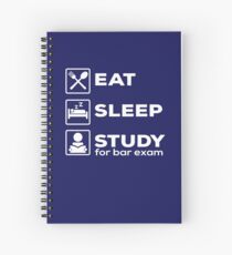 Bar Exam Eat Sleep Study Spiral Notebook