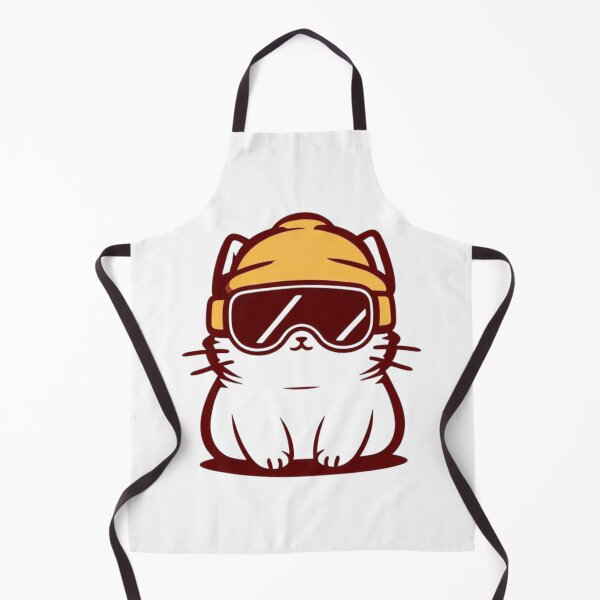 Item preview, Cat with ski goggle and ski hat designed and sold by JIGUWORLD.