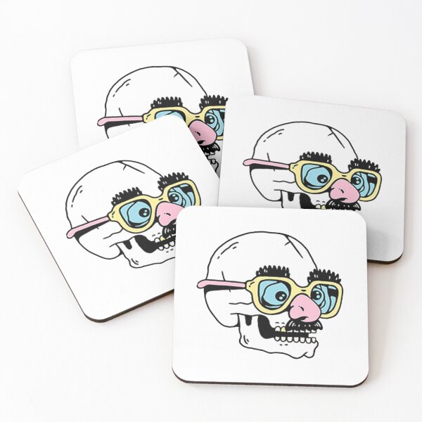 Item preview, skull with glasses designed and sold by luannsemmsobre.