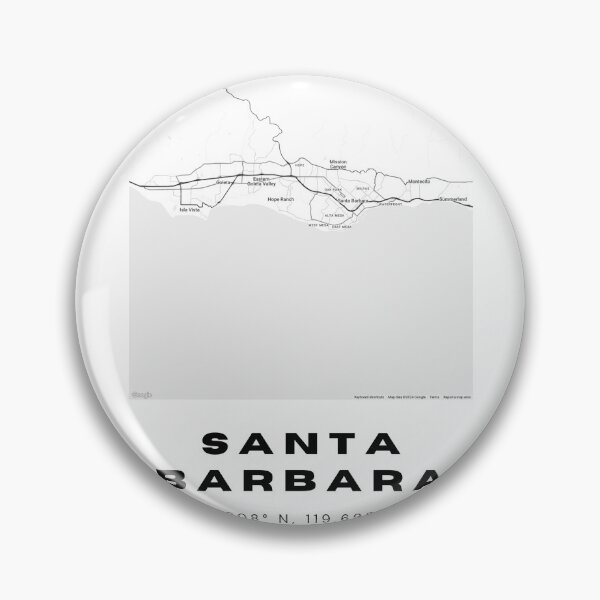 Item preview, Minimalist Santa Barbara Map Art - California City Coordinates Design designed and sold by RM-Journey.