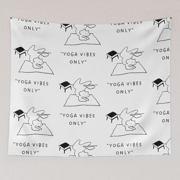 Item preview, Yoga Vibes Only | Yoga Cat Illustration designed and sold by RM-Journey.