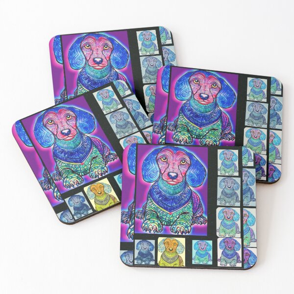 Item preview, Purple Dachshund drawing designed and sold by Punkinchunk.
