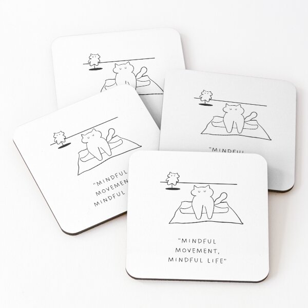 Item preview, Mindful Movement, Mindful Life | Yoga Cat Illustration designed and sold by RM-Journey.