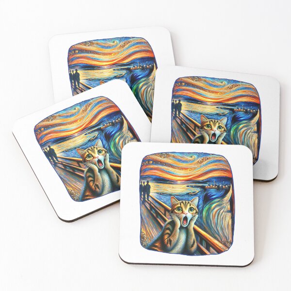 Item preview, "The Scream" Cat designed and sold by MudcreekDesign.