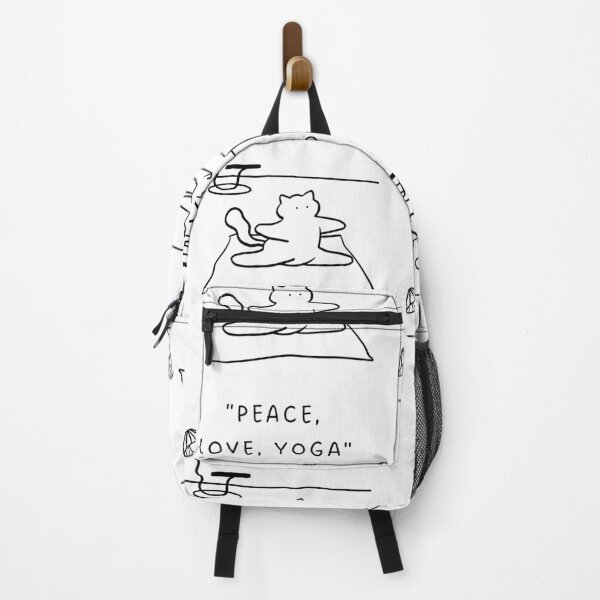 Item preview, Peace, Love, Yoga | Yoga Cat Illustration designed and sold by RM-Journey.