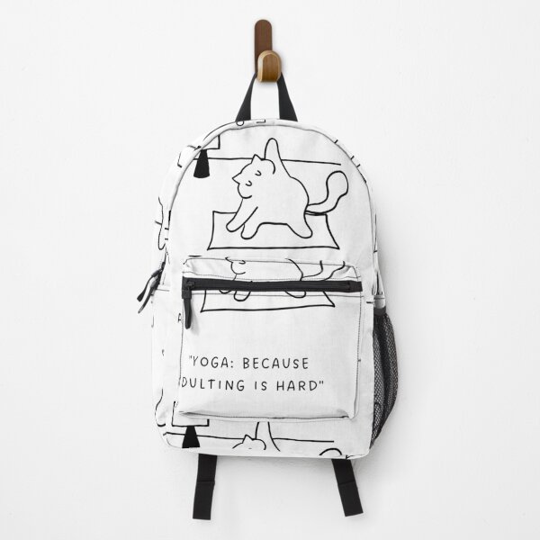Item preview, Yoga: Because Adulting is Hard | Yoga Cat Illustration designed and sold by RM-Journey.