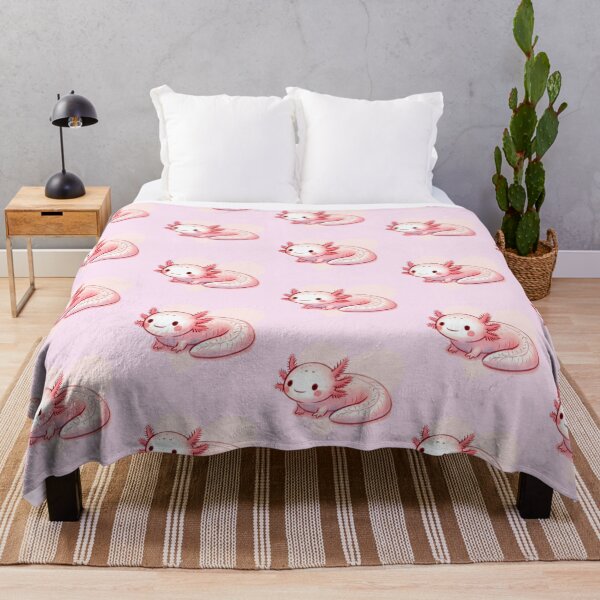 Vista previa del artículo con la obra «Axolotl rosado», diseñado y vendido por DaintyDooodles.