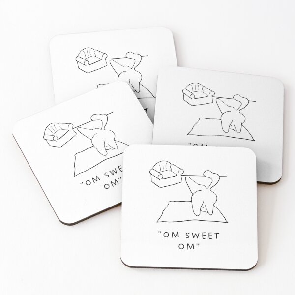 Item preview, Om Sweet Om | Yoga Cat Illustration designed and sold by RM-Journey.