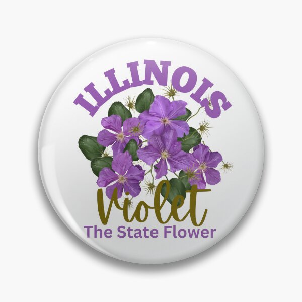 Artikelvorschau, Illinois State Flower Violet Klassisches T-Shirt Aufkleber entworfen und verkauft von ThinkNature!.
