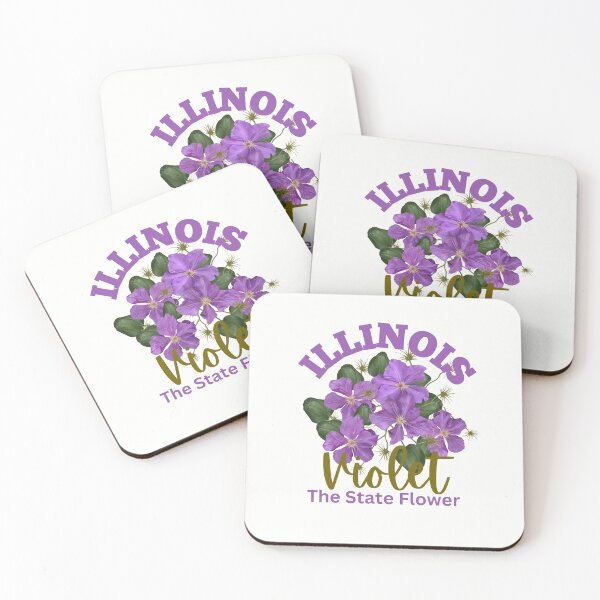Artikelvorschau, Illinois State Flower Violet Klassisches T-Shirt Aufkleber entworfen und verkauft von ThinkNature!.