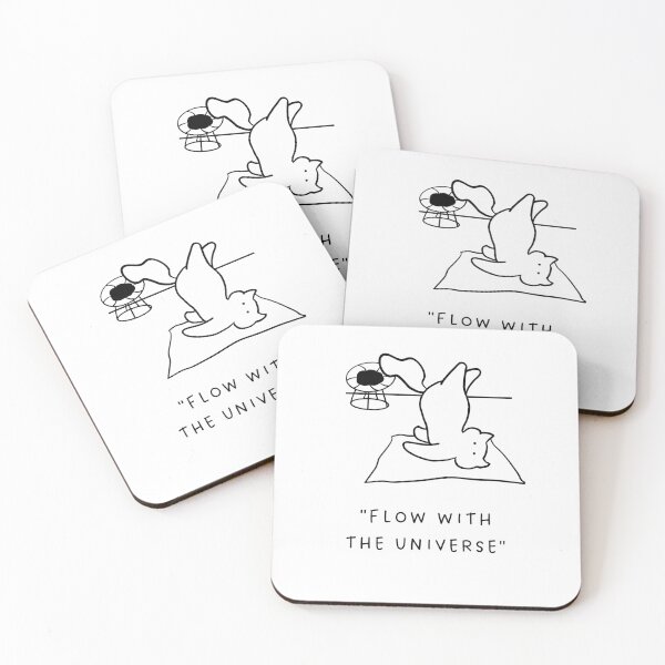 Item preview, Flow with the Universe | Yoga Cat Illustration designed and sold by RM-Journey.