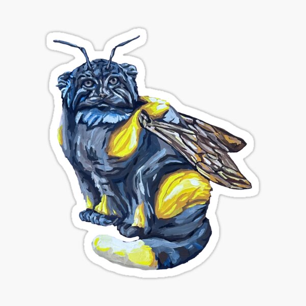 Vista previa del artículo con la obra «Abeja manul», diseñado y vendido por RaLiz.