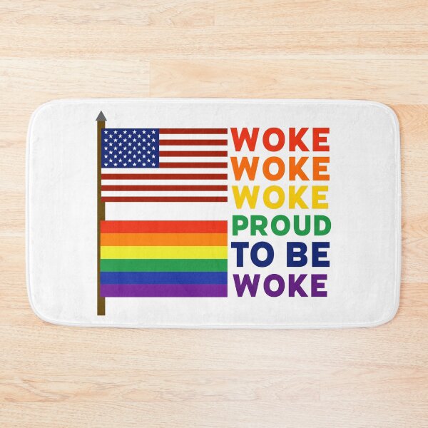 Item preview, Proud to be woke patriotic and inclusive flag design  designed and sold by Rachel the Artist .