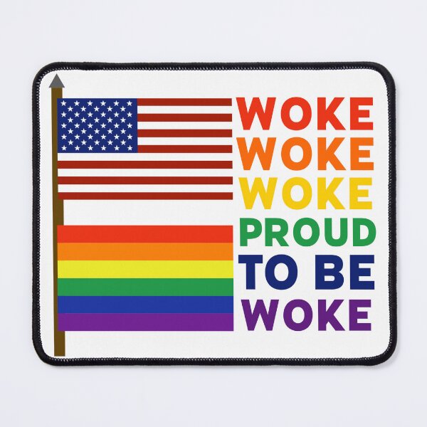 Item preview, Proud to be woke patriotic and inclusive flag design designed and sold by Rachel the Artist .
