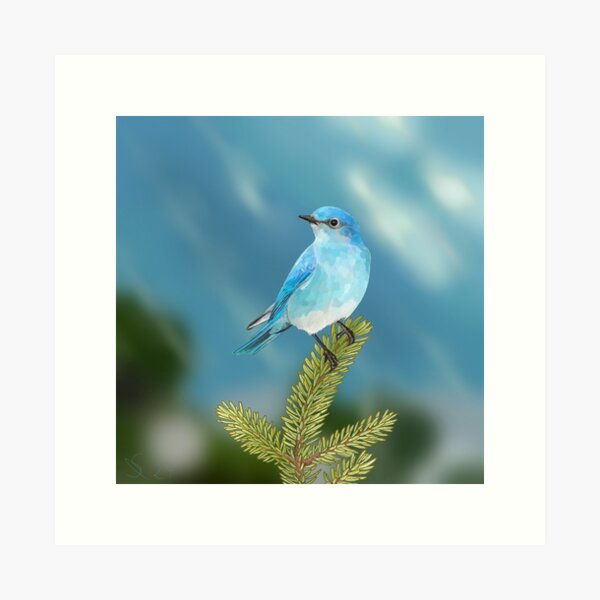 Item preview, The Peak (Mountain Bluebird) designed and sold by GyrKiteTours.