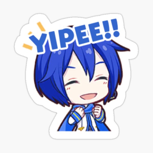 Kaito says YIPEE!! Sticker