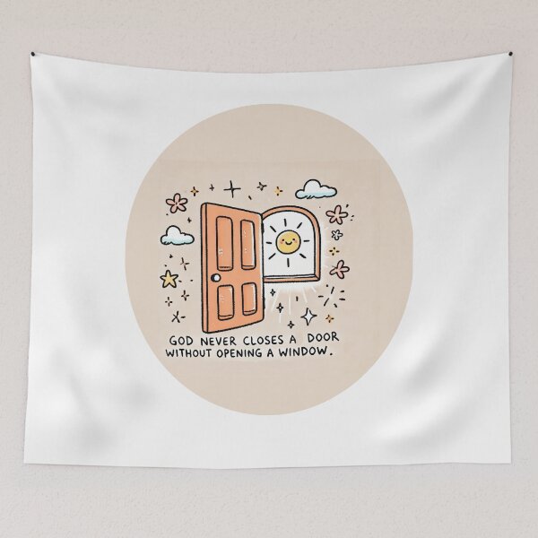 Item preview, God never closes a door without opening a  window  designed and sold by Vicktorino.