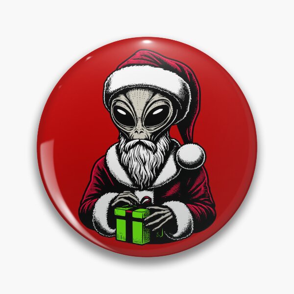 Item preview, Santa Grey Alien designed and sold by roswellboutique.