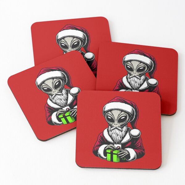 Item preview, Santa Grey Alien designed and sold by roswellboutique.