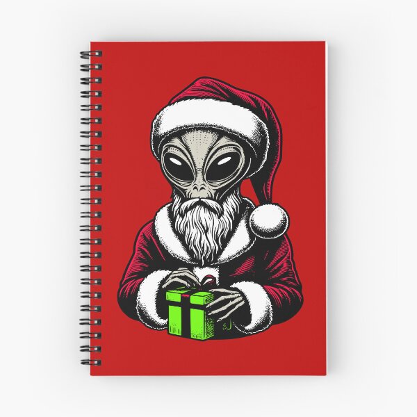 Item preview, Santa Grey Alien designed and sold by roswellboutique.