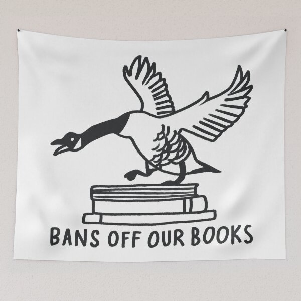 Item preview, Bans Off Our Books Hissing Goose designed and sold by Creature Speak.