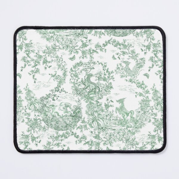 Item preview, Himmapan, midnights garden , Paradise , forest , Toile de Jouy ,wallpaper ,garden ,scenery ,botanical ,Creature ,chinoiserie , blue and white ,birds, green , elephants ,singha, butterfly  designed and sold by letsgow8th.