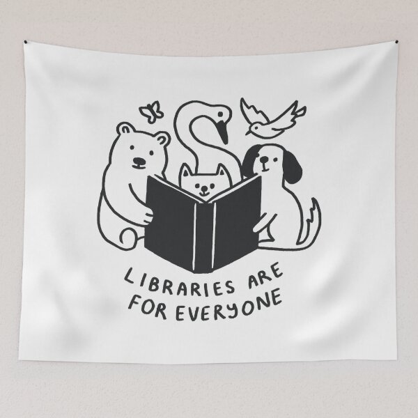 Item preview, Libraries are for Everyone designed and sold by Creature Speak.