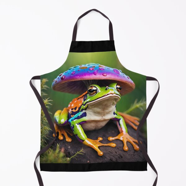 Item preview, Frog hiding under a mushroom designed and sold by Dougall5150.