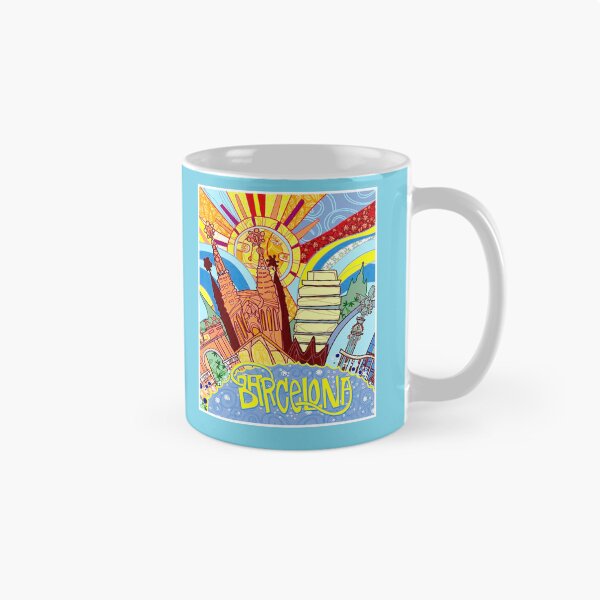 Item preview, BARCELONA SPAIN : Abstract Psychedelic Travel and Tourism Advertising Print designed and sold by posterbobs.