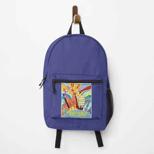 Item preview, BARCELONA SPAIN : Abstract Psychedelic Travel and Tourism Advertising Print designed and sold by posterbobs.