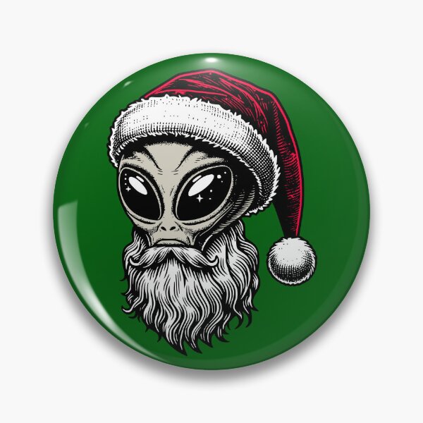Item preview, Santa Grey Alien designed and sold by roswellboutique.