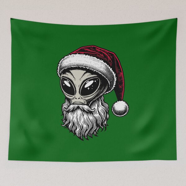 Item preview, Santa Grey Alien designed and sold by roswellboutique.