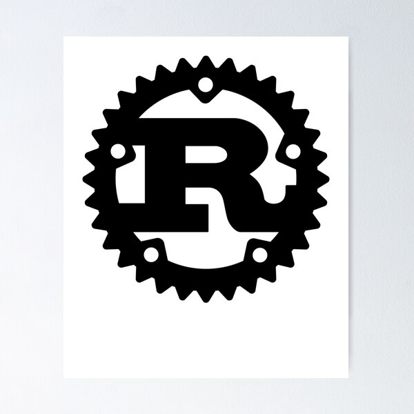Artikel-Vorschau von Rust (White Outline) Logo Langarm-T-Shirt, designt und verkauft von Rainwater Merch.