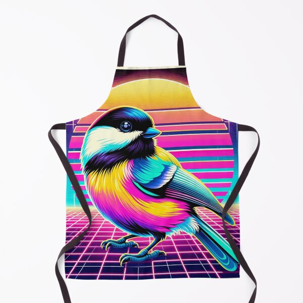 Item preview, Chickadee Trio - Bold 80s Retro Style Art designed and sold by PlasticAuto.