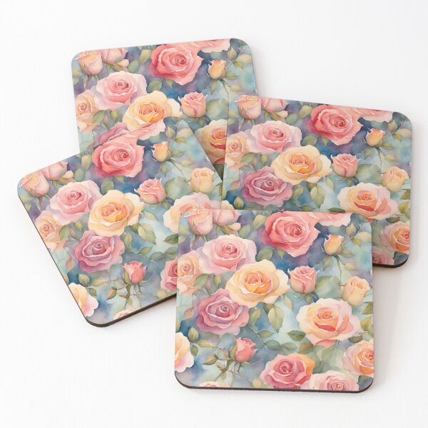 Item preview, Colorful Rose Flowers Watercolor Floral  designed and sold by SeaStarAlex.