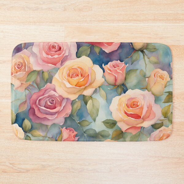 Item preview, Colorful Rose Flowers Watercolor Floral  designed and sold by SeaStarAlex.