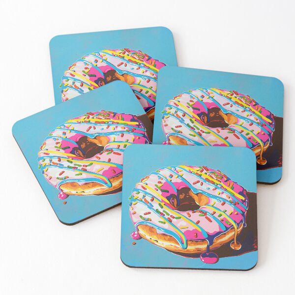 Item preview, Iced Donut Pop Art 1 designed and sold by AstroRisq.