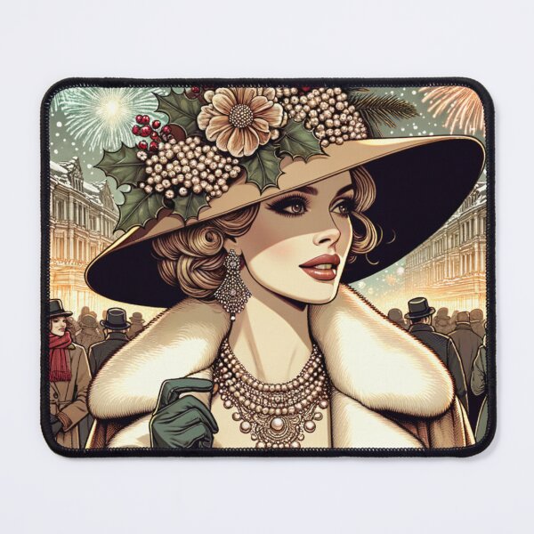 Item preview, Elegant Winter in Vintage Style – Fireworks and Festivity. designed and sold by NangKittipong.