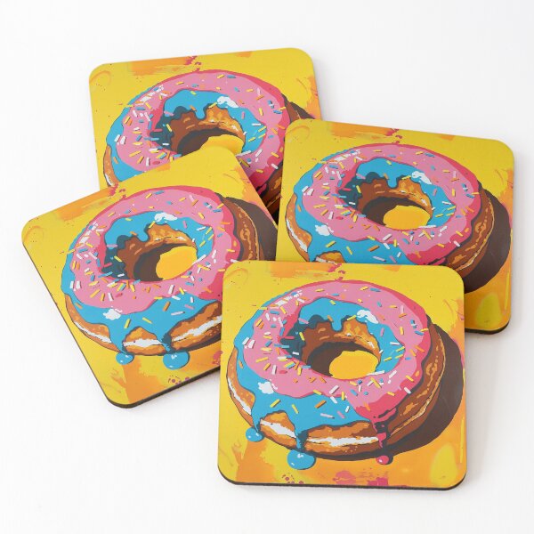 Item preview, Iced Donut Pop Art 4 designed and sold by AstroRisq.