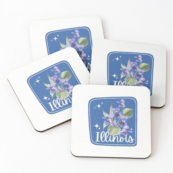 Artikelvorschau, Illinois State Flower Violet Klassisches T-Shirt Aufkleber entworfen und verkauft von ThinkNature!.
